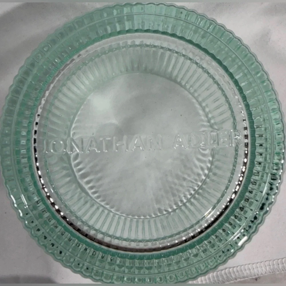 Jonathan Adler Biba Glass Ribbed Tumblers - Set of 2 - 13oz each - Aquamarine - Picture 2 of 3
